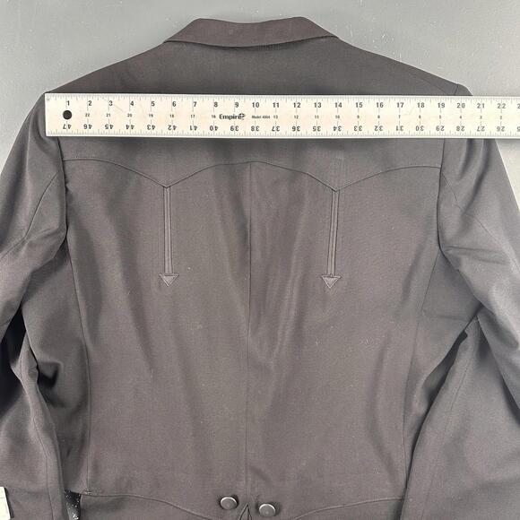 VTG Pagano West Suit Men 46R Black Cropped Tuxedo Tails Bolero 42" Waist NWT USA - Picture 11 of 16
